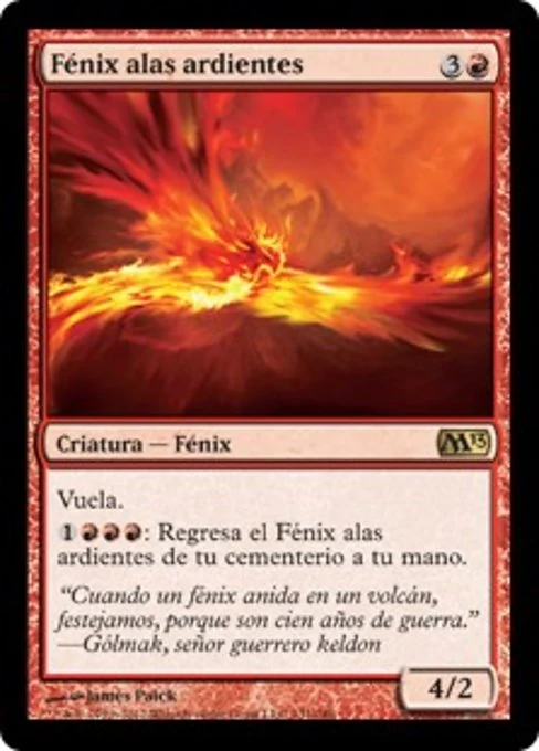 Fénix alas ardientes