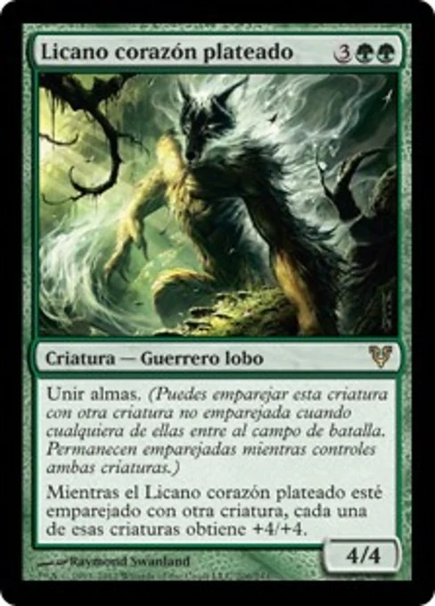 Licano corazón plateado