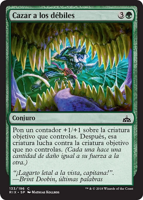 Cazar a los débiles