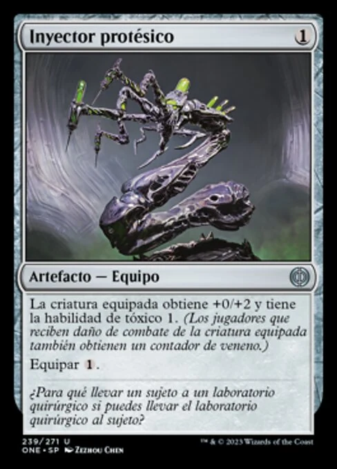 Inyector protésico