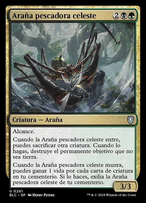 Araña pescadora celeste