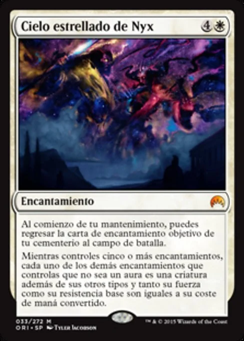 Cielo estrellado de Nyx