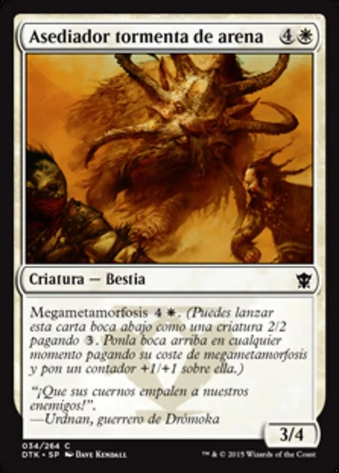 Asediador tormenta de arena