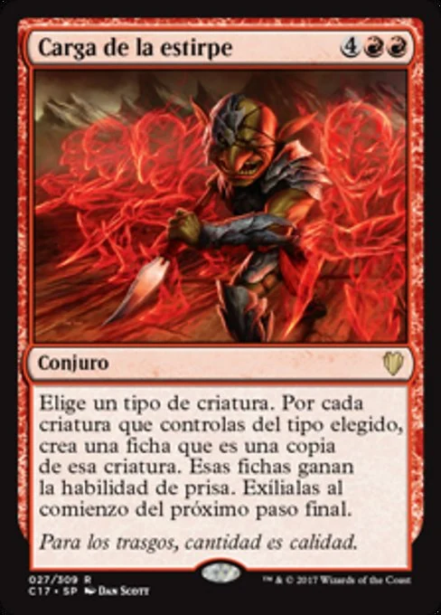 Carga de la estirpe