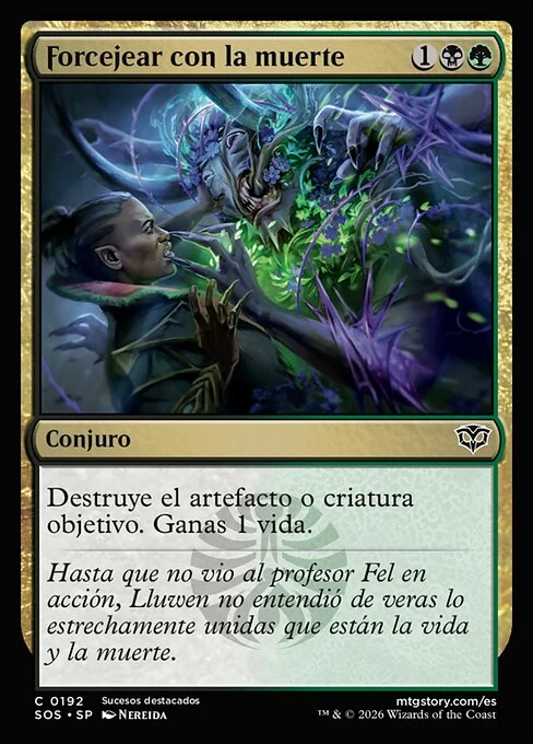 Forcejear con la muerte