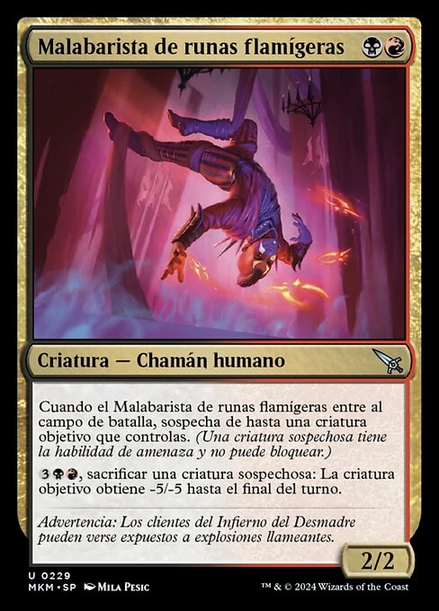 Malabarista de runas flamígeras