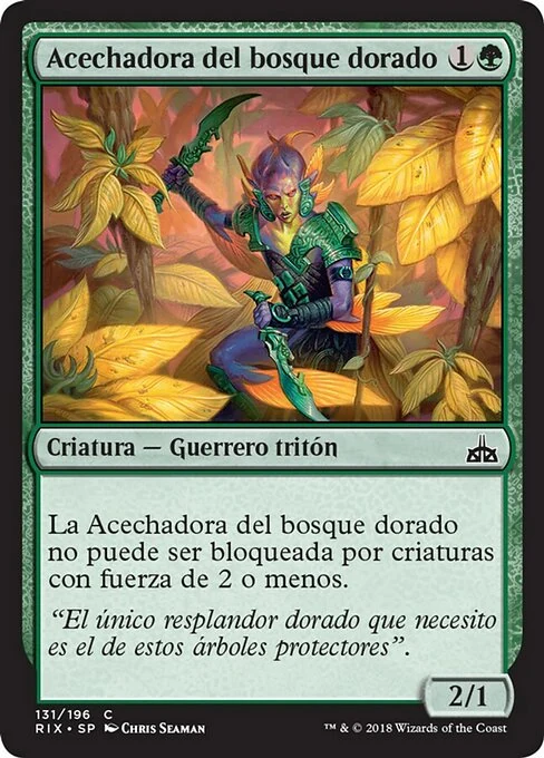 Acechadora del bosque dorado