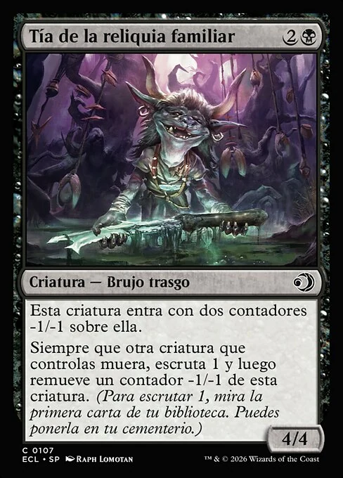 Tía de la reliquia familiar