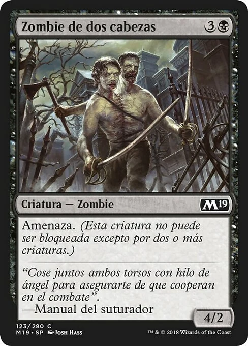 Zombie de dos cabezas
