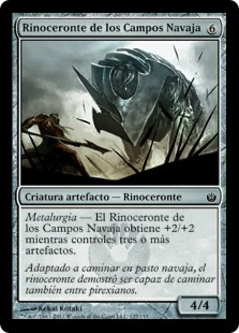 Rinoceronte de los Campos Navaja