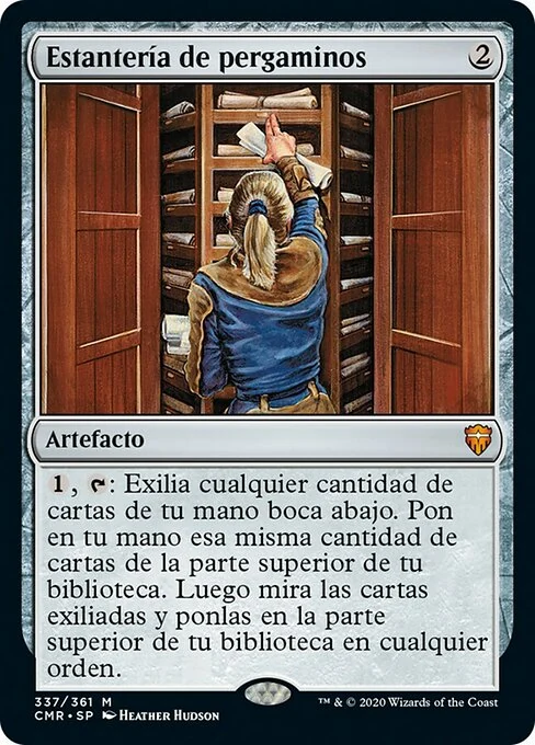 Estantería de pergaminos