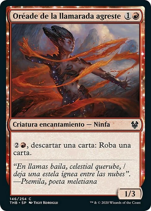 Oréade de la llamarada agreste