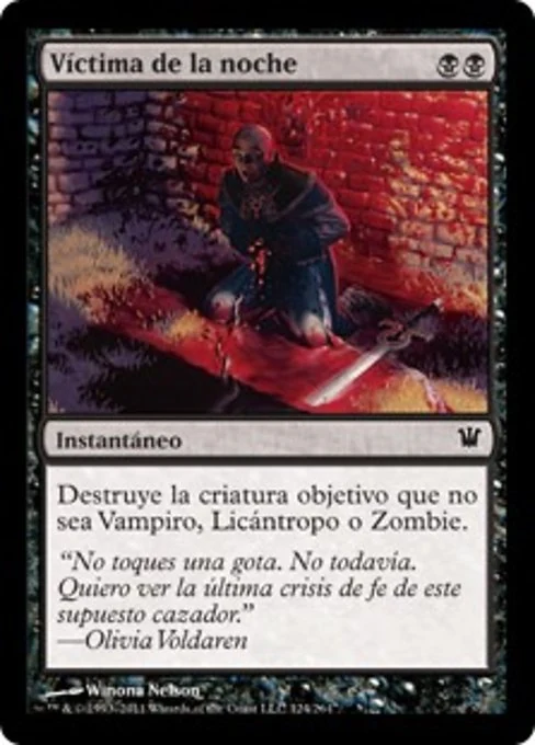 Víctima de la noche
