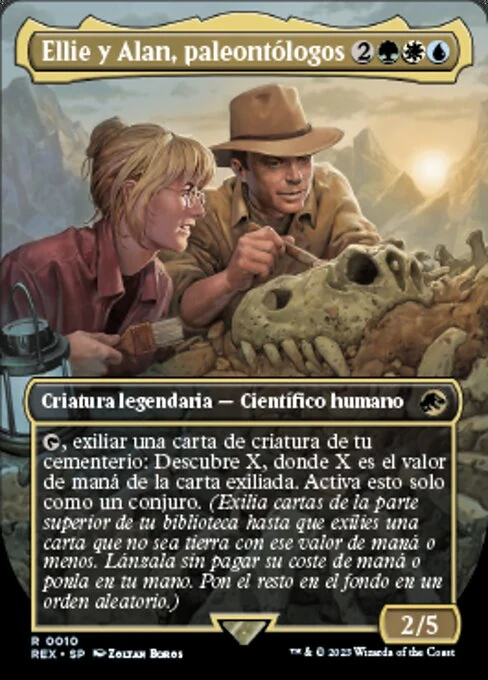 Ellie y Alan, paleontólogos