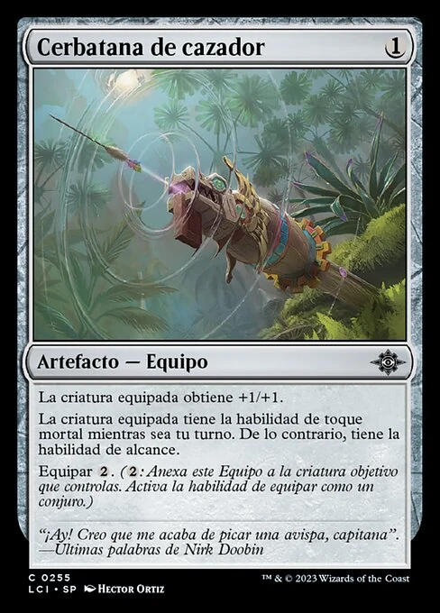 Cerbatana de cazador