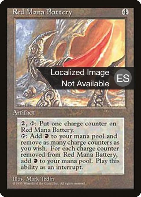 Batería de maná rojo