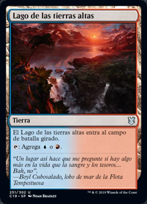 Lago de las tierras altas
