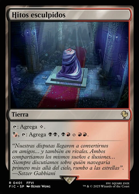 Hitos esculpidos