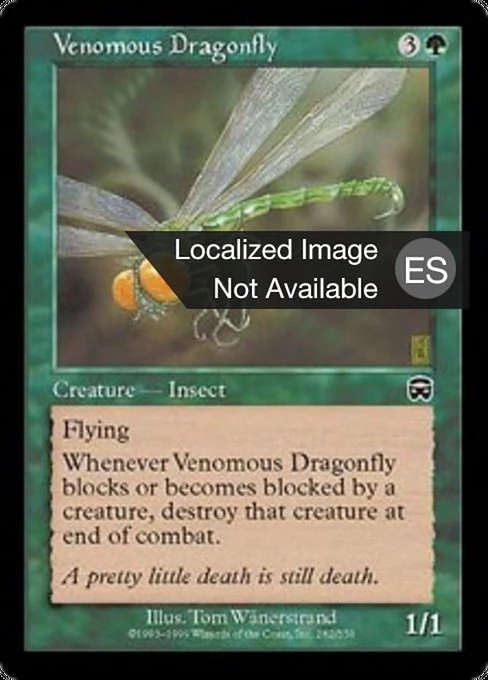 Libélula venenosa
