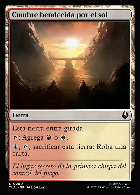 Cumbre bendecida por el sol