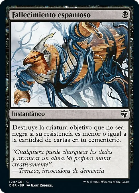 Fallecimiento espantoso