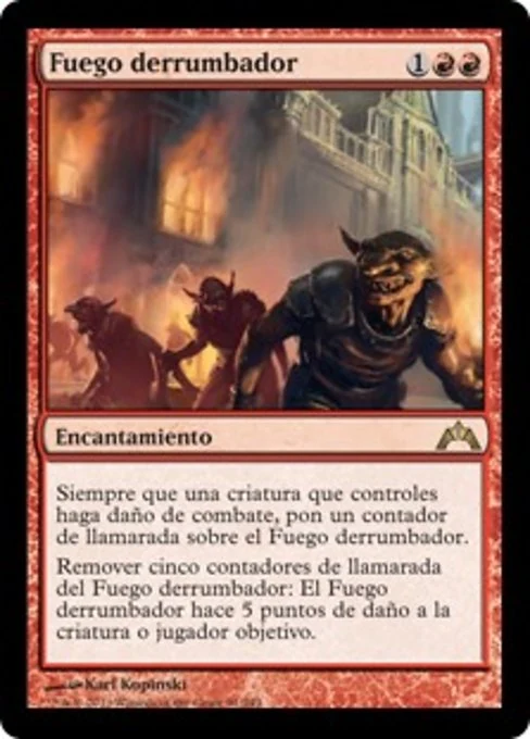 Fuego derrumbador