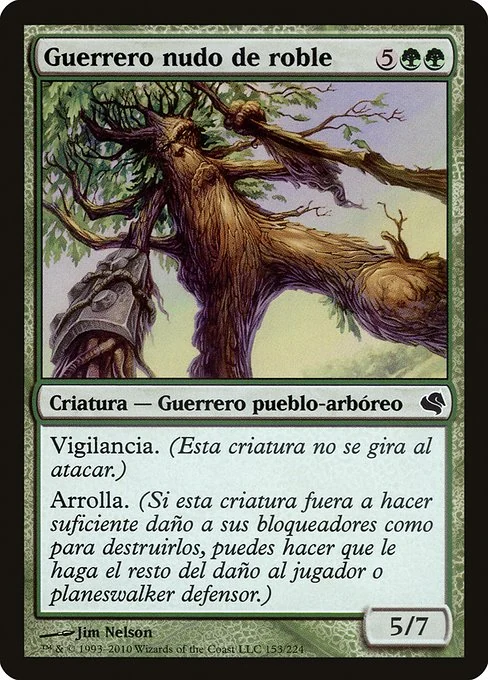 Guerrero nudo de roble