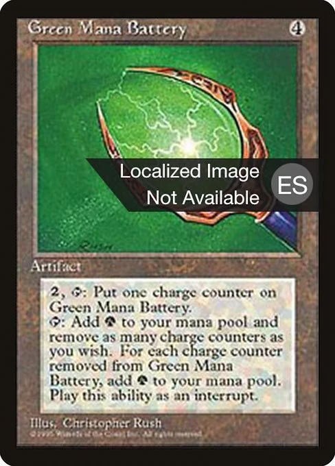 Bateria de maná verde