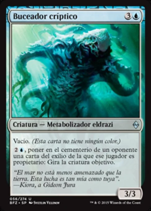 Buceador críptico