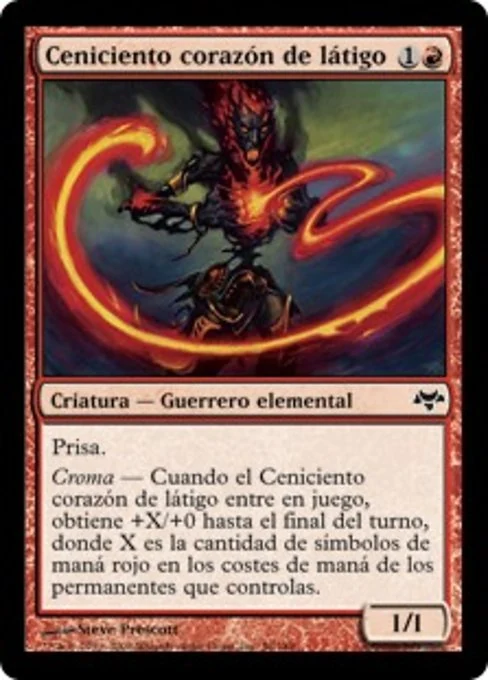 Ceniciento corazón de látigo