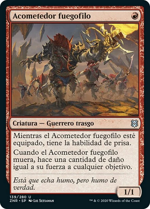 Acometedor fuegofilo