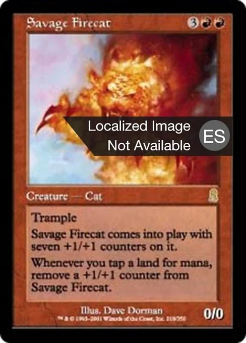 Gato de fuego salvaje