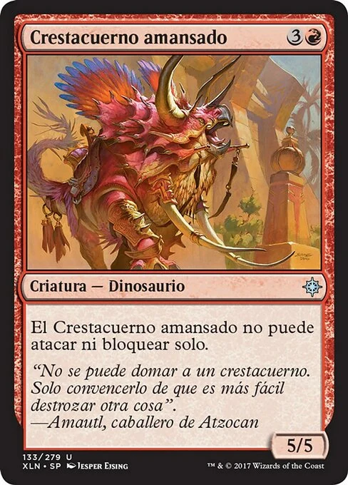Crestacuerno amansado