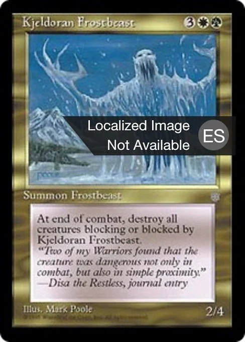 Bestia de hielo kjeldorana