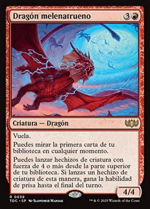 Dragón melenatrueno