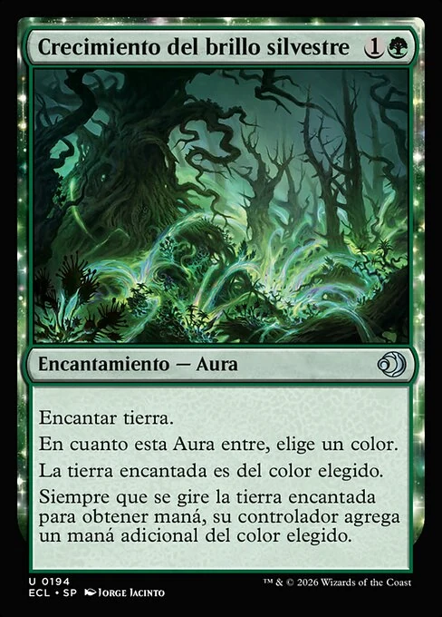 Crecimiento del brillo silvestre