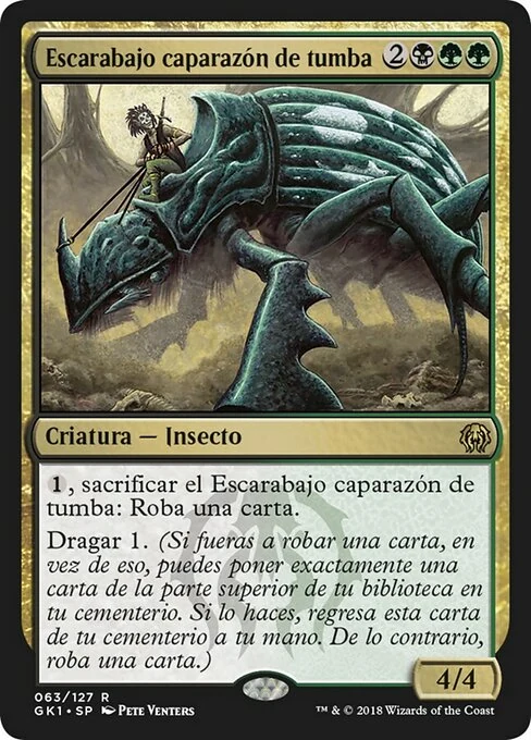 Escarabajo caparazón de tumba