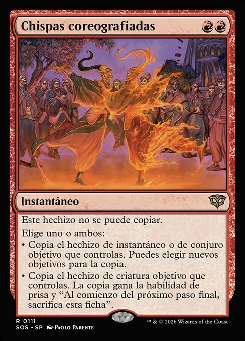 Chispas coreografiadas