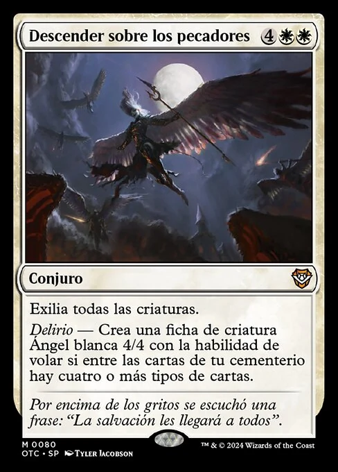 Descender sobre los pecadores