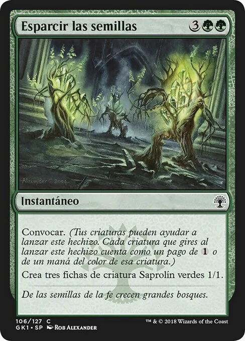 Esparcir las semillas