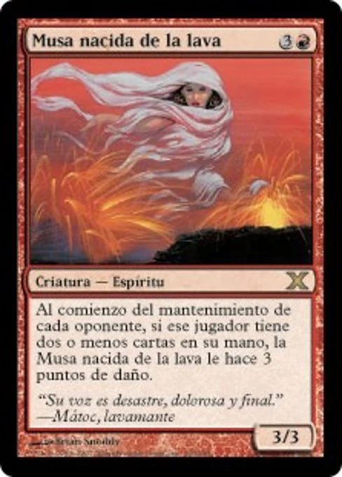 Musa nacida de la lava