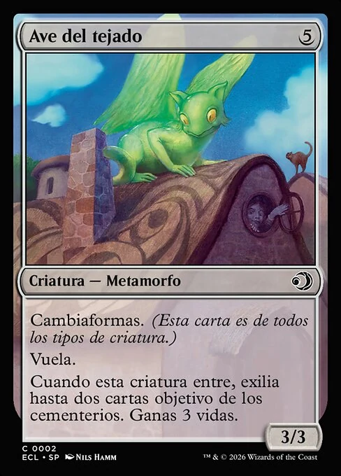 Ave del tejado