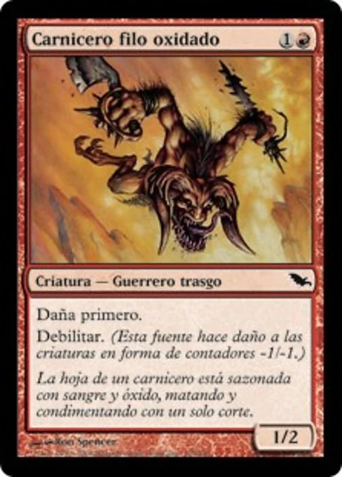 Carnicero filo oxidado