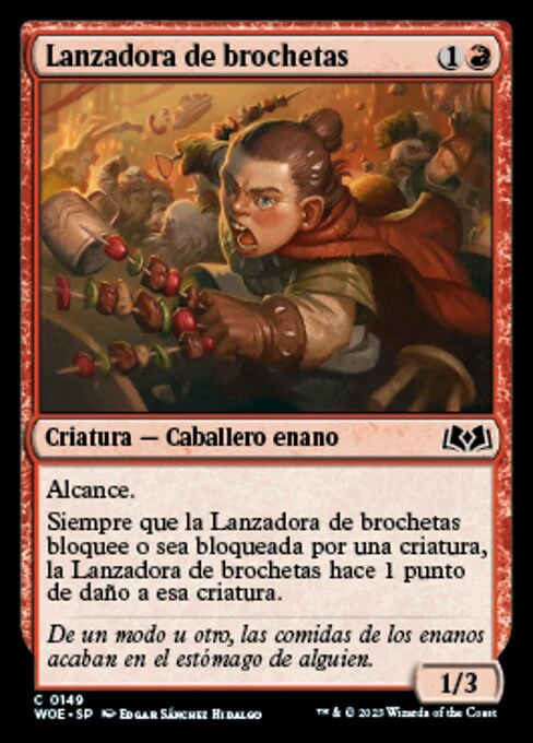 Lanzadora de brochetas