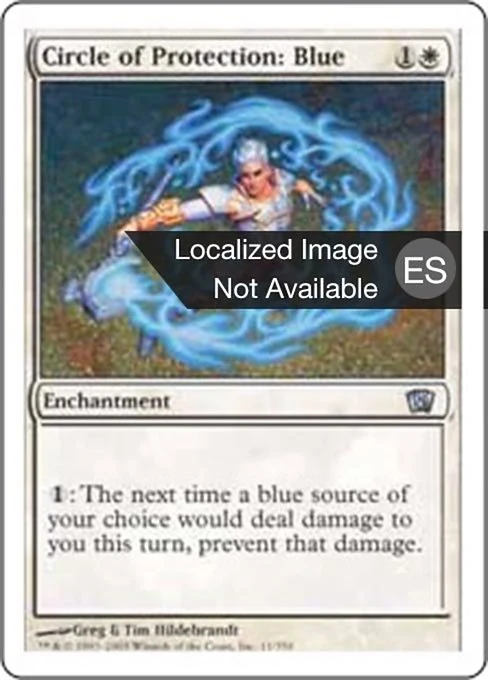 Círculo de protección: azul