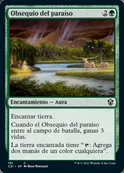 Obsequio del paraíso