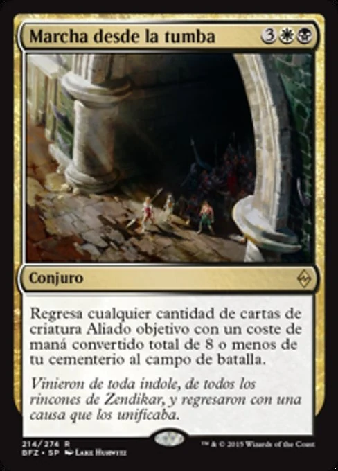 Marcha desde la tumba