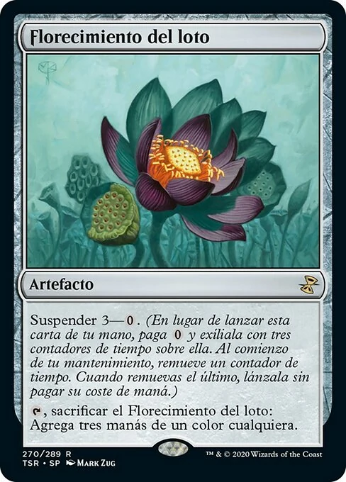 Florecimiento del loto