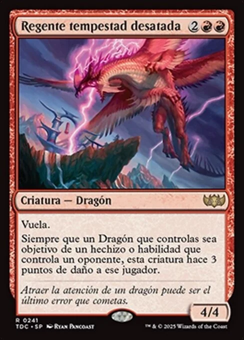 Regente tempestad desatada