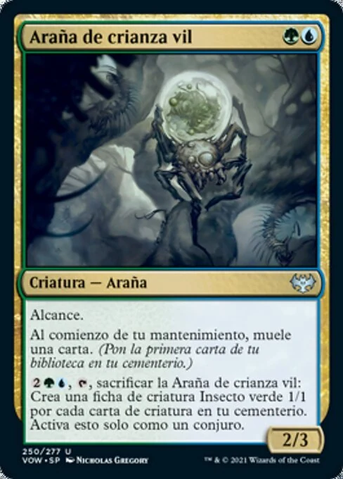 Araña de crianza vil